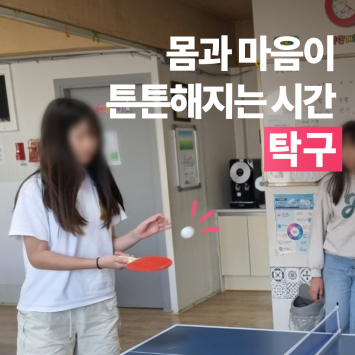 [다시; 봄] 몸과 마음이 튼튼해지는 시간 탁구 이미지